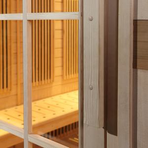 Cabine de sauna sèche en bois de chanvre pour 6 à 8 personnes, boîte de sauna personnalisée pour la maison, boîte à ozone, <span class=keywords><strong>rouge</strong></span> - Product Image 6