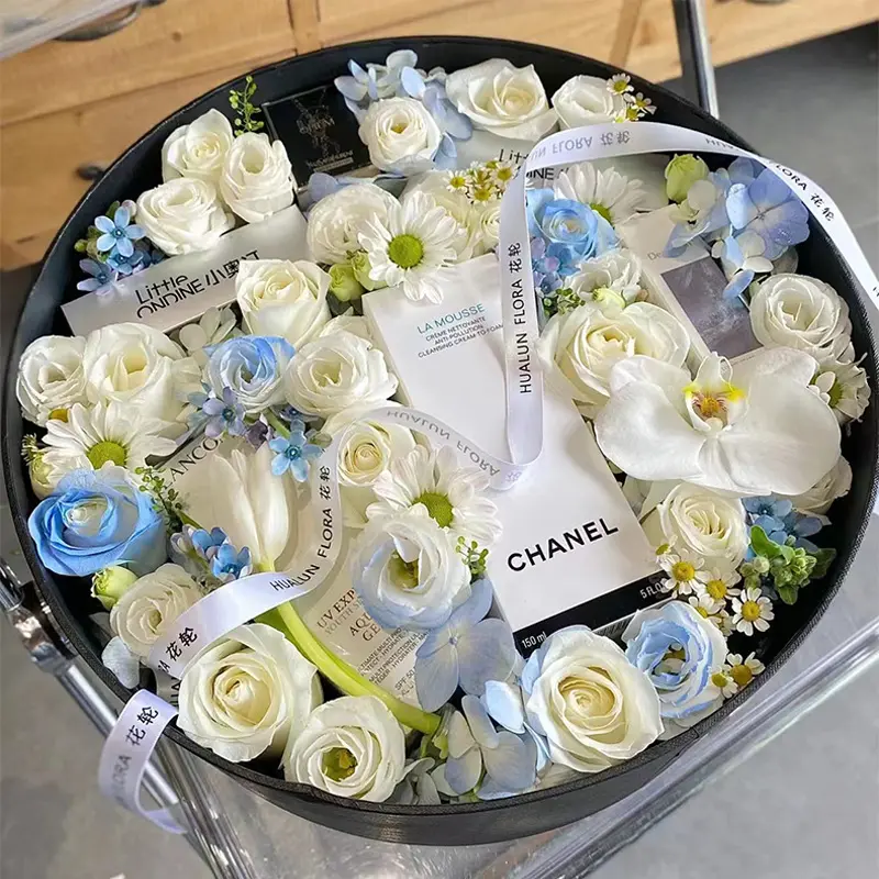 Customized Round Bouquet Flowers Boxes For Preserved Roses Packaging - Buy Flower Box,Round Flower Box,Round Box Product on Alib