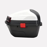 Coffre universel de haute qualité en ABS de 25 L pour moto et véhicule électrique, épais, anti-vibration, avec pédale, pour le rangement des casques