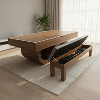 Table de billard et de salle à manger 3-en-1 sur mesure WANYAJU 2025, 9ft, 8ft, 7ft, avec plateau en ardoise, multi-jeux, de luxe, pour maison moderne