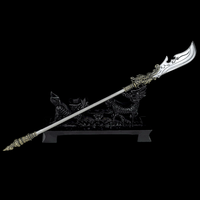 Chine Longquan Couteau À Thé Miniature Arme Froide Modèle Vert Dragon Yanyue Couteau Thé Aiguille En Acier Inoxydable Forgeage