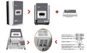 Epever EU Stock MPPT Солнечная Панель зарядное устройство 12/24/36/48VDC автомобильное солнечное зарядное устройство контроллер MPPT 50A 60A 80A 100A - Product Image 3