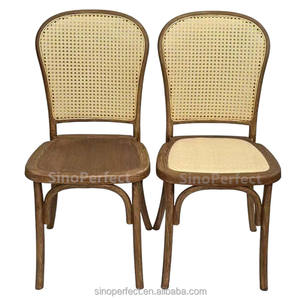 Silla de Resina con Respaldo Cruzado, Estilo Rústico Clásico, Resistente, de Plástico PP, con Aspecto de Madera, para Catering, Adultos, Bodas, Cenas, Banquetes y Eventos - Product Image 4