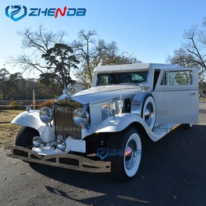 Best Selling Electric Super Limousine White Funeral Car <b>Coach</b> Classic Hearse for Special Events Henan Factory Price - Product Image 4