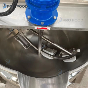 Prix de gros Bouilloire à double paroi de 50 litres Bouilloire à double paroi durable et hygiénique avec mélangeur Bouilloire à double paroi 300 litres - Product Image 3