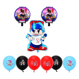 <span class=keywords><strong>Funkin</strong></span>-globos de papel de aluminio estampados, globo de látex mecedora Funk, suministros de decoración para fiestas de cumpleaños - Product Image 1