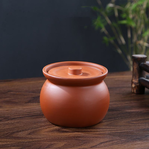 Casserole en terre cuite écologique faite à la main, moderne et naturelle, pour la cuisine, idéale pour les haricots, les ragoûts, les soupes et les casseroles - Product Image 6