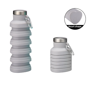 Vaso de Agua Plegable de Bajo Precio, Botella de Agua Deportiva Portátil de Silicona, Botella de Agua Plegable de Silicona - Product Image 5