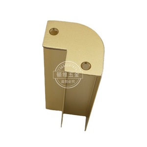 Autonomy Aluminum Alloy Bed <b>Corner</b> <b>Protector</b> Brushed Gold 90 Degree R Angle Bedroom Hardware Connector - Product Image 4