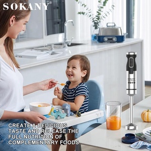 Sokany 02036 Elétrico NOVO Sem Fio Elétrico Moda Aço Inoxidável Esmagado Ice Mixer Vara Houseuse Mão <span class=keywords><strong>Blender</strong></span> Mixer - Product Image 4