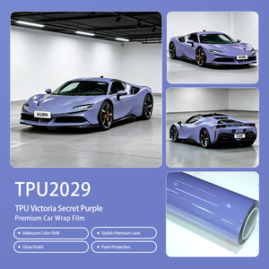 ฟิล์มกันรอยรถยนต์ TPU เงาสีม่วง <span class=keywords><strong>Victoria</strong></span> <span class=keywords><strong>Secret</strong></span> ป้องกันเหลือง ติดตั้งแบบเปียก ขนาด 1.52*15 ม./ม้วน คุณภาพสูง สำหรับรถยนต์ทุกประเภท - Product Image 1