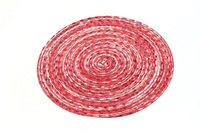 Napperon de table élégant et écologique en polyester et coton, style zen asiatique, diamètre 30 cm, épaisseur 1 cm, doux et durable, pour la maison et la cuisine
