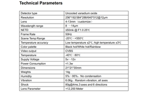 Cámara Termográfica 2025 Heat Ruiqi 640*512/384*288/256*192, Mini Cámara Termográfica CVBS - Product Image 5