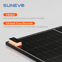 Panneau solaire bifacial haute performance 800W 805W BC avec structure double vitrage pour environnements à albédo élevé et systèmes solaires au sol