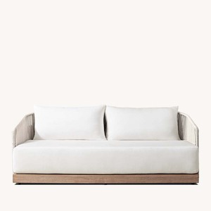 Ensemble de canapés de jardin en teck moderne et élégant pour terrasse extérieure, cour, hôtels, villas, parcs - Imperméable, durable, style détente pour la maison - Product Image 5