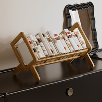 Étagère de bureau en bambou minimaliste moderne, best-seller, organisateur de bureau simple et compact pour la maison et le bureau