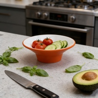12'' Onbreekbare serveerschalen, vaatwasmachinebestendig, melamine, grote saladekommen, mengkommen, serveerschalen voor fruit, popcorn, chips