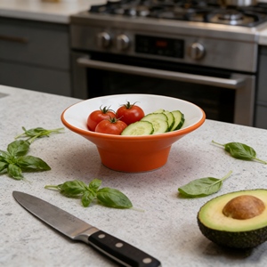 Bols de service incassables de 12 pouces, lavables au lave-vaisselle, en mélamine, grands bols à salade, bols de service pour fruits, pop-corn, chips - Product Image 6