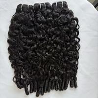 Alibaba Nuevo Estilo, Cabello Humano Virgen Vietnamita 100% con Cierre y Frontal, Paquetes de Cabello Rizado Birmano para Mujeres Negras