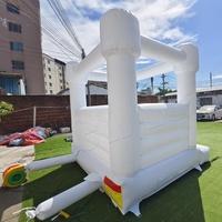 Yuedong 2.5M 3M blanc PVC château gonflable maison de rebond gonflable cavaliers commerciaux diapositives location 10ft