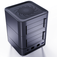 Server Penyimpanan Cloud NAS Multi-antarmuka dengan CPU Intel Jasper Lake N4500, 4-Bay SSD 2.5 inci, RAM 8G/16G