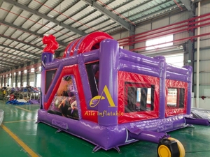Château gonflable combiné extérieur de Fortnite 5 dans 1 avec la maison commerciale de rebond de glissière - Product Image 5