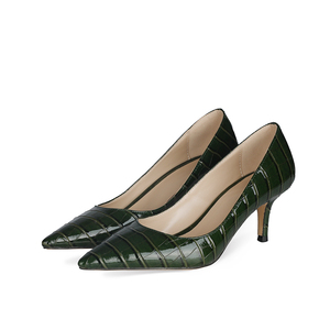 Chaussures à motif crocodile pour les femmes, style décontracté, <span class=keywords><strong>talon</strong></span> aiguilles tendance, idéales pour les mariages - Product Image 4