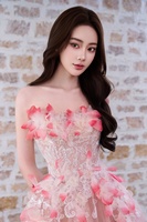 Gaun Pesta Putri Quinceañera Petal untuk Gadis 15 Tahun 17 Tahun, Gaun Prom Pink Bunga 3D Buatan Tangan, Vestido De Festival, Pesta Prom Mewah