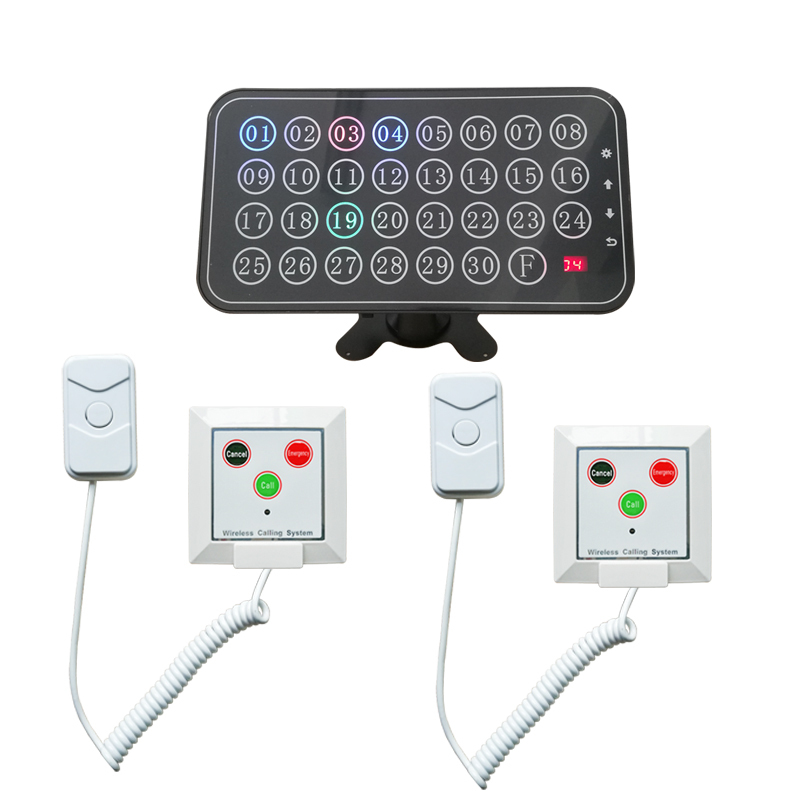 Système D'appel Infirmier Sans Fil - 6 Boutons + 2 Récepteurs - Avec LED - Pour Personnes âgées - Neuf