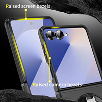 Casing HP Magnetik Mewah dengan Ring Holder untuk Samsung Z Flip 8 Z FLIP 7 Ponsel Lipat, Penyangga Magnetik, Pelindung HP Fold 8 Fold 7
