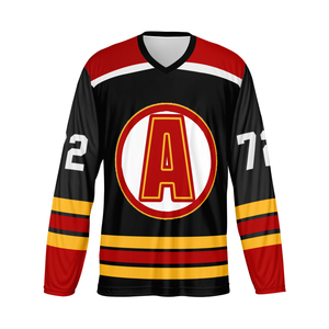 OEM Personnalisé Conçu Hockey Sur Glace Maillot Chemises pour Adultes Sublimation Technique Personnalisé Nom De L'équipe - Product Image 1