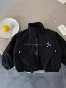 D1487 Veste décontractée pour garçons en velours de coton chaud avec imprimé de dessins animés, <span class=keywords><strong>fermeture</strong></span> éclair et boutons, vêtements d'hiver pour enfants, taille plus - Product Image 4