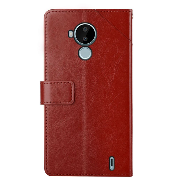 Kick Stand PU Leather Wallet Case Protective Cover with Strap for Nokia G300 G50 C30 C20 C10 C3 C01 Plus C20 Plus Phone Case