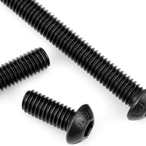 50 unids/bolsa de acero al carbono 12,9 negro cabeza redonda hexagonal tornillo de máquina métrico M1.6 M2 M2.5 M3 M4 M5 M6 M8 M10 M12 <span class=keywords><strong>DIN7380</strong></span> - Product Image 4