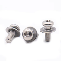 Vis Torx Sems noire avec double rondelle, vis combinée M4