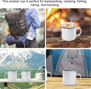 แก้วกาแฟแบบกำหนดเอง 400 มล. สลักลายด้วยเลเซอร์ แบบคลาสสิก ผนังเดี่ยว สแตนเลสเคลือบสีฝุ่น ปราศจากสาร BPA เหมาะสำหรับการเดินทาง เดินป่า ตั้งแคมป์ และดื่มกาแฟรอบกองไฟ - Product Image 6