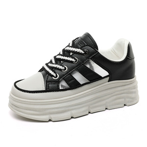 W3606 Zapatos de malla transpirables de verano para mujer al por mayor, con suela gruesa, versátiles y casuales, planos - Product Image 5