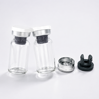 Yiheng 10R 10ml Flacon en verre borosilicaté stérile transparent de type I avec surface gravée à l'acide, bouchon en caoutchouc et capuchon en aluminium, usage pharmaceutique
