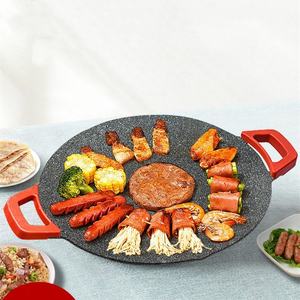 Plateau de cuisson électrique de style coré<span class=keywords><strong>en</strong></span>, gril de <span class=keywords><strong>barbecue</strong></span> multifonctionnel circulaire <span class=keywords><strong>en</strong></span> <span class=keywords><strong>pierre</strong></span> de riz, plateau de cuisson antiadhésif de ménage - Product Image 6