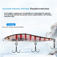 Leurre Vivant Flottant/À Coulée Lente Minnow 98 cm 10 g pour Pêche à Longue Portée au Bar, au Poisson Mandarine et aux Autres Prédateurs