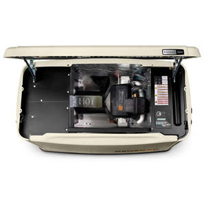 Générateur de secours domestique Generac 7171 10 kW refroidi par air avec alternateur à inverseur 220 V, connectivité Wi-Fi, conforme CARB, en aluminium - Product Image 1