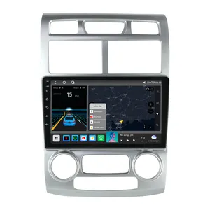MEKEDE M6 PRO 3D Android new system 2k touch Screen for KIA Sportage 2004-2007 car gps navigation with cooling fan BT WIFI