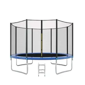 Trampolim por atacado com net alta qualidade trampolim ao ar livre para crianças tamanho de vendas trampolim em 6/8/10/12/14/16FT