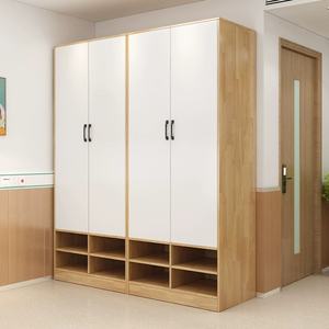 خزانة ملابس عصرية من الخشب الصلب لغرفة النوم بتصميم مفتوح مع 4 أدراج ورفوف قابلة للتخصيص باللون والحجم سهلة التجميع لغرفة المعيشة - Product Image 4