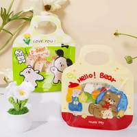 Sacs à bonbons festifs de Noël prêts à être expédiés, formes spéciales, motifs variés pour enfants, cadeau de vacances, emballage plastique