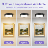 Plafonnier LED rond CANMEIJIA à montage en surface 5W 10W 15W 25W Éclairage intérieur pour la maison, le salon