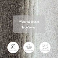 Tissu en velours gaufré floral de Dubaï pour ameublement, vente en gros, pour canapé