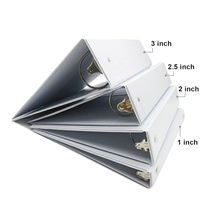Blanc PVC 1 pouce papier liant lettre taille 3 reliure à anneaux porte-fichier papier bureau bureau personnel organisateur de fichiers produit