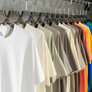 T-shirt en coton épais pour hommes Qualité de luxe T-shirt surdimensionné à épaules tombantes Coupe ample 100% coton pour hommes - Product Image 1