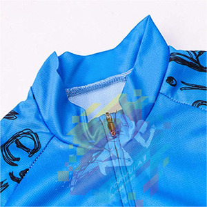 Maillot de cyclisme unisexe, chemise de vélo à manches courtes, respirant, léger, antibactérien - Product Image 3